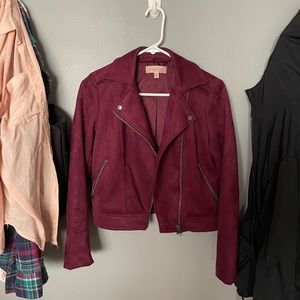 Philosophy faux suede motor jacket, size Petite XS